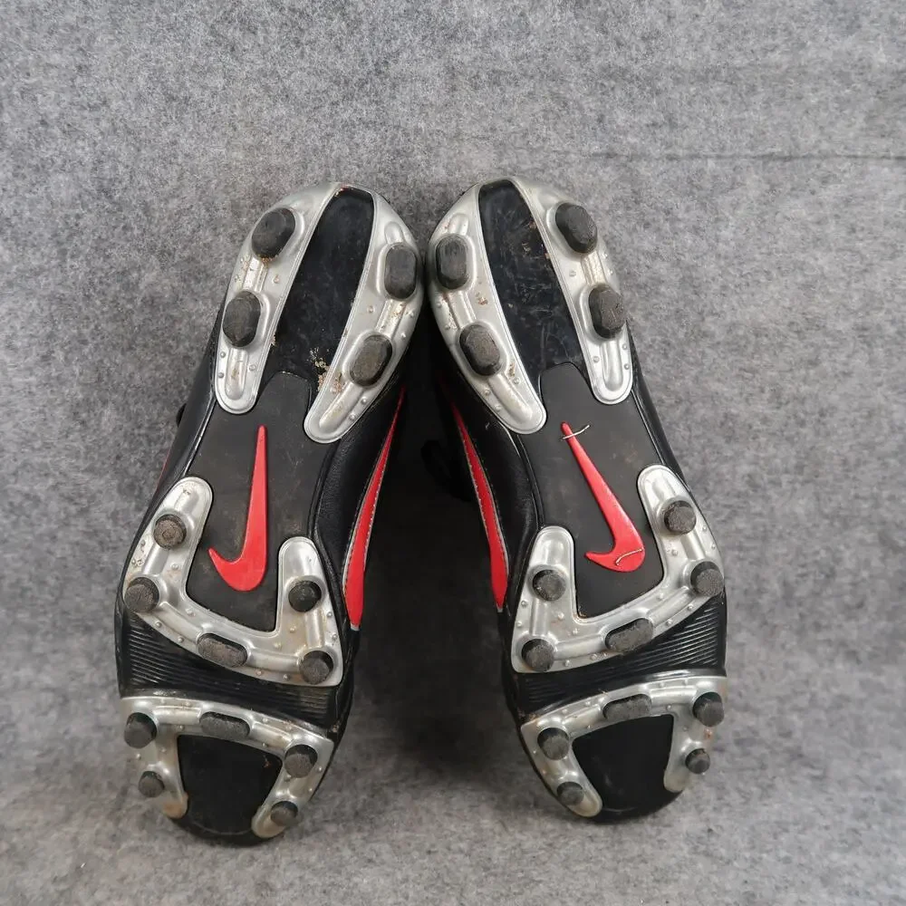 Nike Shoes Mens 7.5 Soccer Football Cleats Premier II FG Leather Black Red Logo